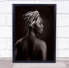 Young Woman Profile Back Afrobrazilian Afroamerican Serious Wall Art Print Young Woman Profile Back Afrobrazilian Afroamerican Serious Wall Art Print