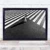 An Intersectional Old Person Black and white Stripes Zebra Crossing Print