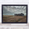 Autumn Dawn Cloudy Prairie Canada Field Rural Granary Farm Wall Art Print