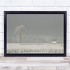 Belgium Polderland Winter Frozen Smog Landscape Polderland Wall Art Print