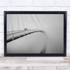 Bridge People Landscape Fog Mist Haze Pair Couple Building Wall Art Print