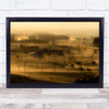 Japan Fog Tea Plantation Village Town Morning Dawn Sunrise Wall Art Print