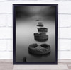 Ring Beach Silent Losari Makassar Indonesia Black & White Seascape Print