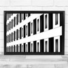 Architecture Abstract Pattern Contrast Wall Black & White Wall Art Print