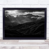 Mountain Grassland Storm Ravined Valley Weather Holylight Wall Art Print