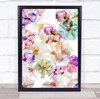 Orchid Flowers Light Flower Flora Floral Graphic High Key Wall Art Print