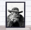 Romania Gypsy Patriarch Culture Life Portrait bearded man Wall Art Print