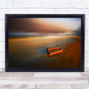 Beach Seascape Landscape Floatsome Spain Driftwood Coast Wall Art Print