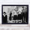 Bnei Brak Children Whisper people street black and white Wall Art Print Bnei Brak Children Whisper people street black and white Wall Art Print