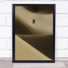 Desert Minimal Conceptual Tree Sand Iran Yazd Green Hope Wall Art Print