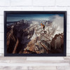 Extreme Sport BMX Performance Landscape Danger Dangerous Wall Art Print