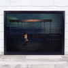Girl Night Playground Vancouver Water Surreal Swings Kid Wall Art Print Girl Night Playground Vancouver Water Surreal Swings Kid Wall Art Print