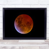 Moon Eclipse Astronomy Astrophotography Telescope Planet Wall Art Print