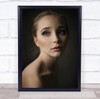 Portrait Person Studio Model Glance Woman Face Girl Mind Wall Art Print