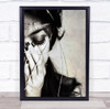 Studio Jakarta Indonesia Promise woman eyes closed hands Wall Art Print