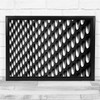 Abstract Pattern Black & White Geometry Shapes Symmetry Wall Art Print