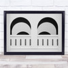 Arch Arches Symmetry Geometry Balcony Balconies Graphic Wall Art Print