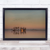 Lake Netherland Birds Island Dutch Sunrise At The Lake. Wall Art Print