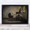 Model Mood Gypsy Malahayati Vintage pram India Stroller Wall Art Print