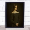 Person Portrait Hands Smooth Woman Dress Studio Vintage Wall Art Print