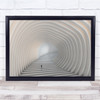 Abstract Shapes Architecture Panoramic Geometry Tunnel Wall Art Print