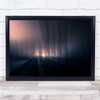 Cityscape Blurry Double Exposure Motorcycle Night Pink Wall Art Print