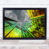 Facade Deventer Wall Glass Windows Window Modern Green Wall Art Print