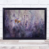 Landscape Purple Flower Flowers Meadow Butterfly Macro Wall Art Print