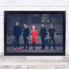 Where The Fish Goes men black woman pink graffiti pose Wall Art Print