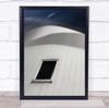 White Building Theatre Window Wall Facade Architecture Wall Art Print