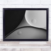 Black & White Spots Abstract Circles grey white black Wall Art Print