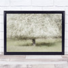 Blossom Garden Tree Multiple Exposure In The Backyard Wall Art Print