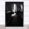 Church Stairs Chapel Christian Christianity Staircase Wall Art Print