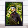 Ethiopia Tribe Portrait Omo Surma Valley Bokeh Jungle Wall Art Print
