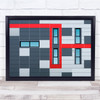 Facade Windows Architecture Abstract Composition Five Wall Art Print