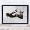 Fine art Black & White Black-and-white Woman Swimming Wall Art Print