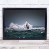 Maritime Lighthouse Tower Wave Splash Crash Sea Water Wall Art Print Maritime Lighthouse Tower Wave Splash Crash Sea Water Wall Art Print