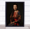 Mona Lisa Smile old style fashion long hair plat pose Wall Art Print