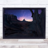 Valley Arizona Nature Sand Stone Sunset Colour purple Wall Art Print