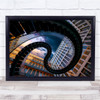 Germany Urban Architecture Perspective Rollercoaster Wall Art Print