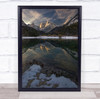 Autumn lake Reflection Landscape Lake Water mountain Wall Art Print