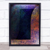 Conceptual Night composition splattered architecture Wall Art Print