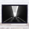 Italy Urban Street Modern architecture Black & White Wall Art Print