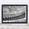 Architecture Abstract Shadows Light Altitude stairs Wall Art Print