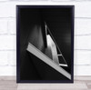 Lines Light Black and White Olavoazevedo triangular Wall Art Print