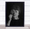 Moody Woman Conceptual Old Up To Date leaf over eye Wall Art Print Moody Woman Conceptual Old Up To Date leaf over eye Wall Art Print