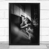 Women Female Sexy Light Shadow Stripes Lines Window Wall Art Print Women Female Sexy Light Shadow Stripes Lines Window Wall Art Print