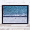 Beach Surfer Sports Landscape Ocean Holidays Water Wall Art Print
