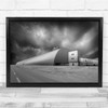 Cement Factory Architecture Black & White Industry Wall Art Print