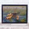 Africa Botswana Buffalo Enemies Hunting Kill Lion Wall Art Print